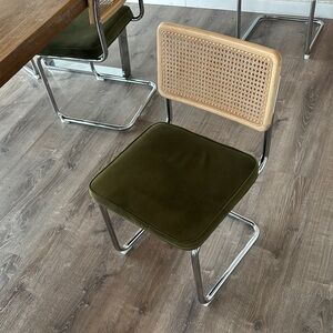 Modern Green and Tan Chair